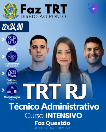 TRIBUNAL REGIONAL do TRABALHO (TRT-RJ) - TÉCNICO (NÍVEL SUPERIOR)